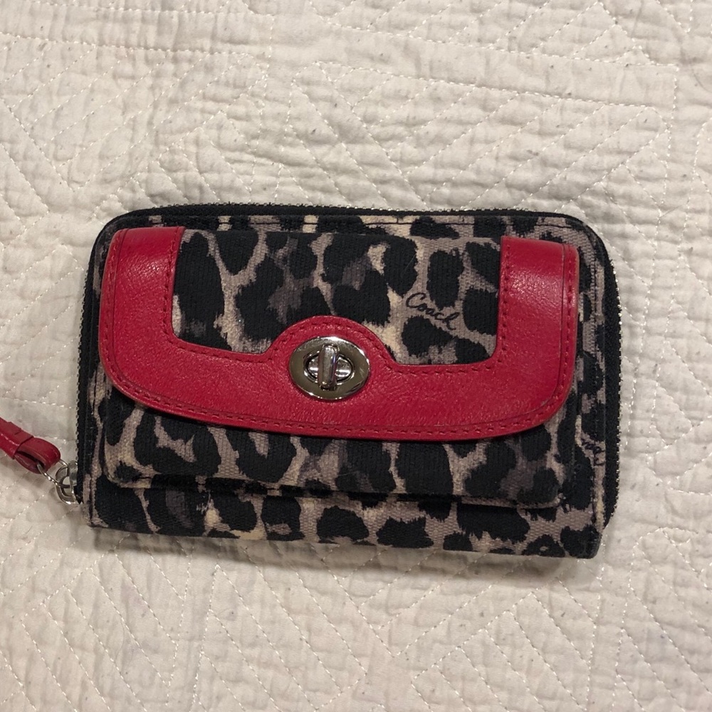 Coach Cheetah Print Wallet